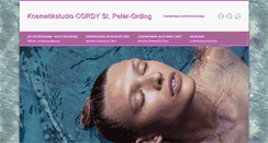 Desktop Screenshot of kosmetik-cordy.de